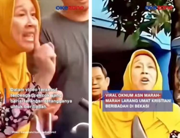 Viral! Emak-Emak ASN Ngamuk Larang Umat Kristiani Ibadah!