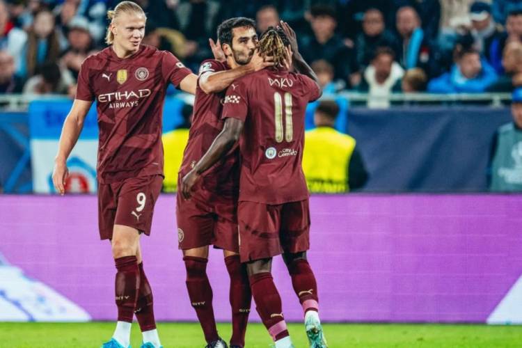 The Citizens Gasak Slovan Bratislava 4-0  di Liga Champions 