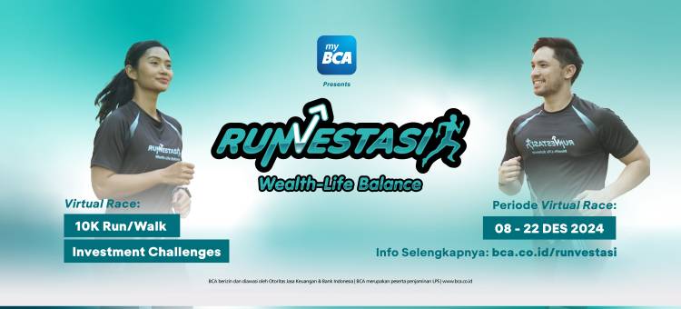 Dukung Keseimbangan Finansial dan Kesehatan,  BCA Akan Hadirkan Kompetisi Lari dan Jalan Virtual ‘Runvestasi’