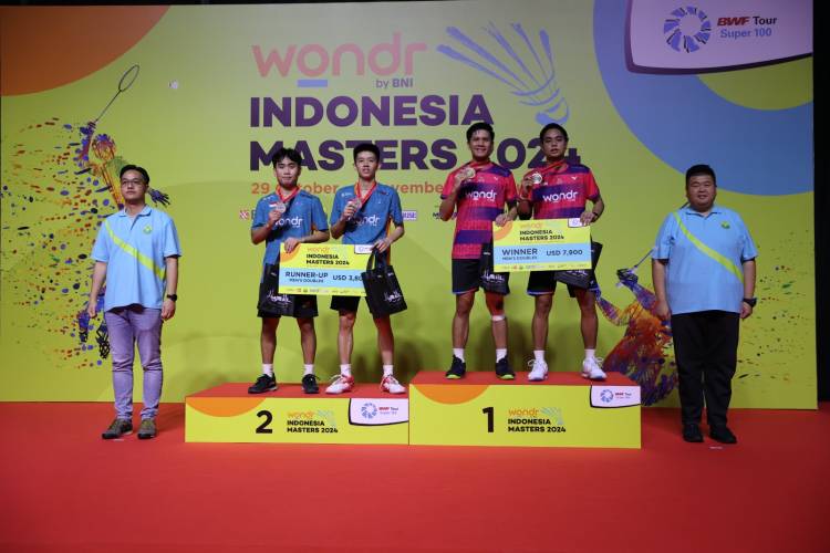 WONDR by BNI Indonesia Masters: Rahmat/Yeremia Jadi Jawara, Tuan Rumah Koleksi 4 Gelar