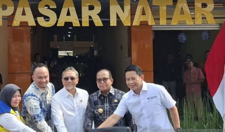 Menko Pangan Resmikan Pasar Tradisional Natar di Lampung