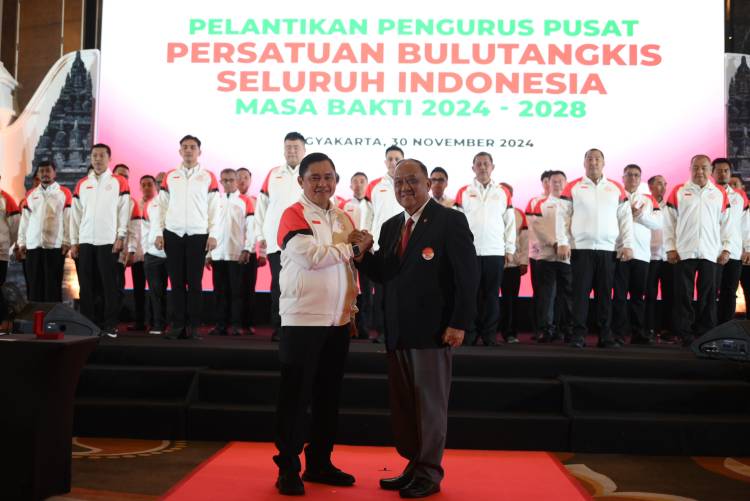 Pelantikan PP PBSI 2024-2028: Tekad PP PBSI Wujudkan Bulu Tangkis sebagai Sumber Kebanggaan dan Kegembiraan Bangsa