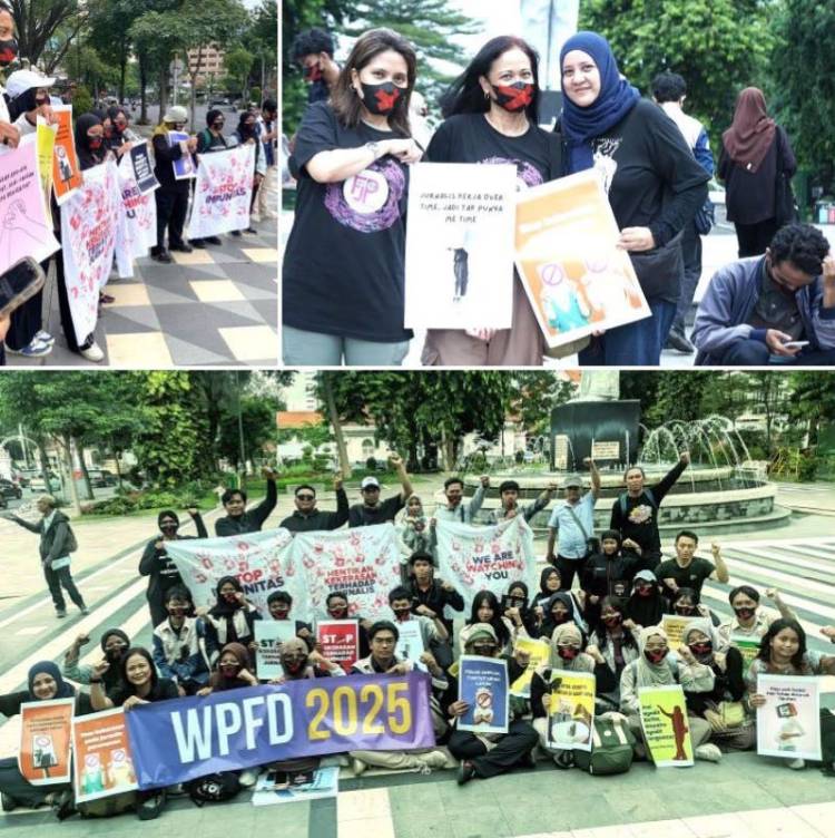 Jurnalis Surabaya Gelar Aksi Damai, Suarakan Kondisi Kemerdekaan Pers
