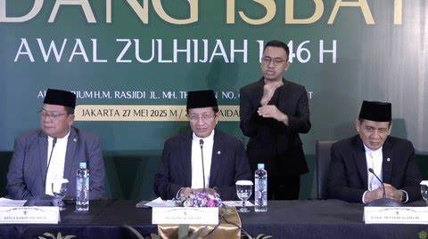 Kemenag: Sidang Isbat Tetapkan Idul Adha Jatuh pada Hari Jumat 6 Juni 2025