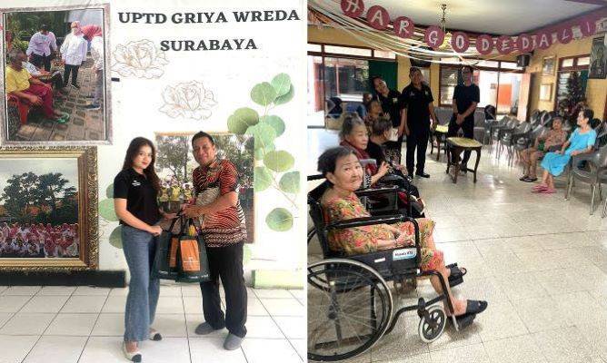 Santika Pandegiling Surabaya Berbagi Kasih di Hari Lanjut Usia Nasional