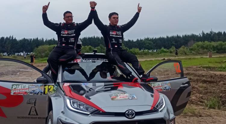 Ryan Nirwan-Adi Indiarto Puncaki Kejurnas Sprint Rally Semarang dengan GR Yaris Rally2