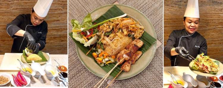 Sedapnya Nasi Goreng Kwetiau Dipadu Sate Ayam, Bikin Ketagihan