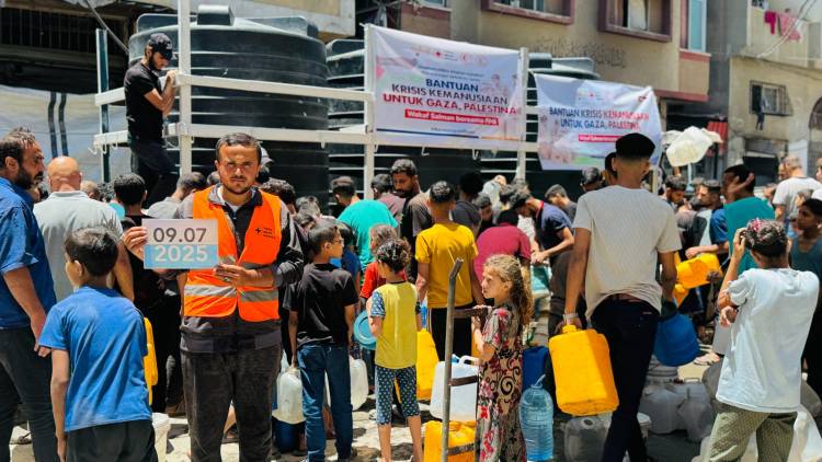 Air Bersih Kembali Mengalir untuk Warga Gaza