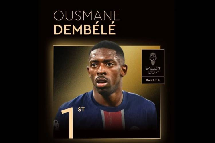 Pemain PSG, Ousmane Dembele Raih Gelar Ballon d'Or 2025