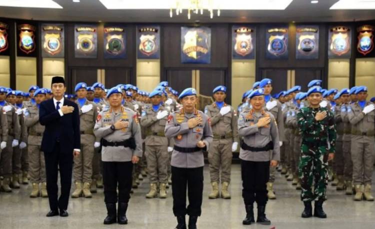 Polri Kirim 140 Personel FPU 7 ke Afrika Tengah