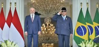 Presiden Prabowo Sambut Presiden Brasil di Istana Merdeka