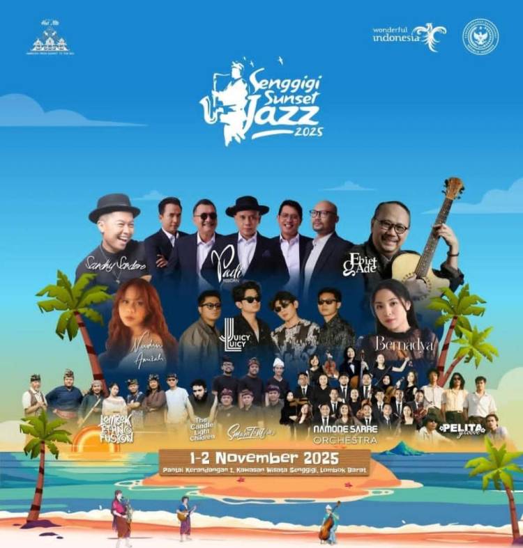 Perkenalkan Keindahan Alam dan Budaya, Lombok Barat Gelar "Senggigi Sunset Jazz 2025"