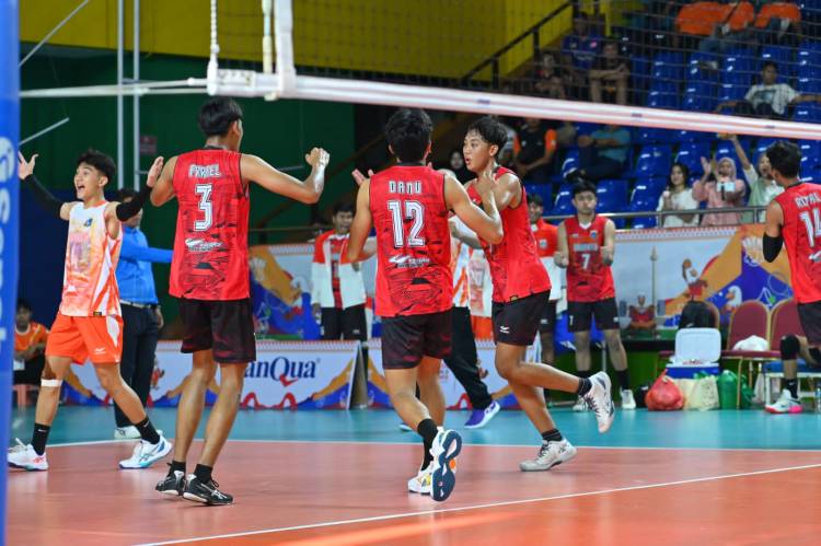 Popnas Cabor Bola Voli: DKI Jakarta Hadapi Jabar Penentuan Juara DKI Pimpin Pul A