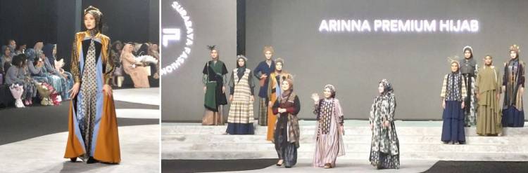 Arinna Premium Hijab Tampilkan Koleksi Edgy dan Elegan di Surabaya Fashion Parade 2025