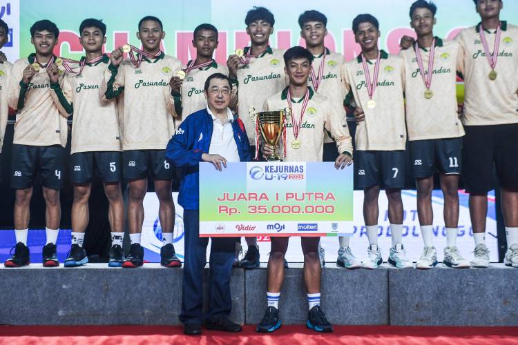 Kejurnas Antarklub U-19 Tahun 2025: Pasundan Juara Putra, Ganevo Putri