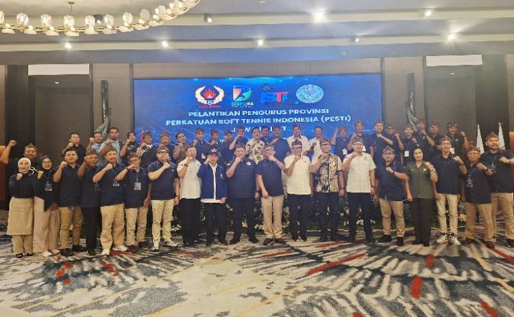 Resmi Dikukuhkan, Pengurus PESTI Jawa Barat Siap Popularkan Soft Tennis dan Kejar Prestasi