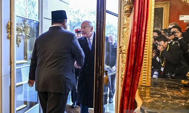 Di Lancaster House, Presiden Prabowo Sambut Raja Charles III