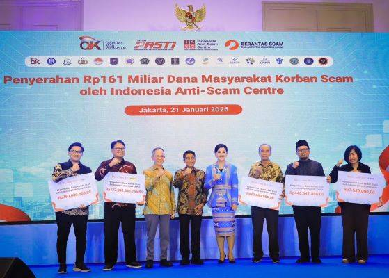 Indonesia Anti-Scam Centre Kembalikan Rp.161 Miliar Dana Masyarakat Korban Scam