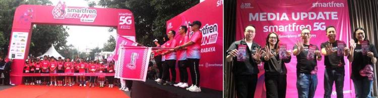 SMARTFREN Hadirkan Layanan 5G di Surabaya, Adakan Fun Run di Kota Lama