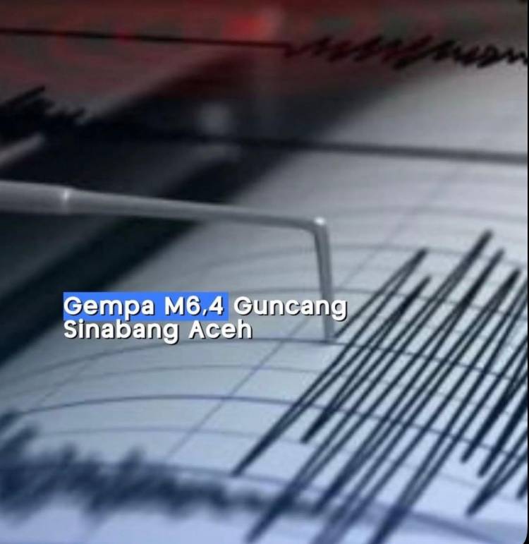 Aceh Diguncang Gempa 6,4 Magnitudo