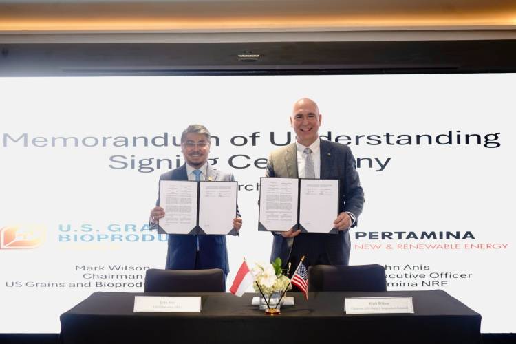 Kembangkan Bioetanol, Pertamina NRE Gandeng US Grains & BioProducts Council 