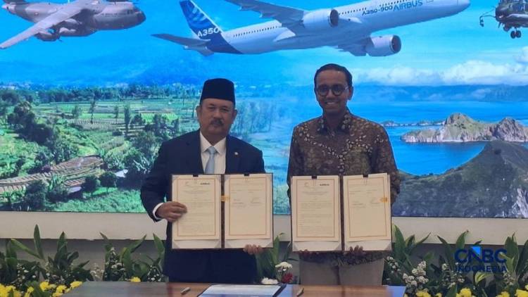 RI dan Airbus Tanda Tangani Kesepakatan