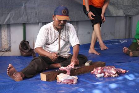 Warga Binaan Panti; Raih Distribusi Daging Kurban Dinsos DKI