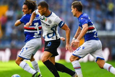 Sampdoria vs Inter Milan Hasil Akhir 2-2