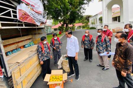 Presiden Jokowi Terima Perwakilan Warga Liang Melas Datas di Istana