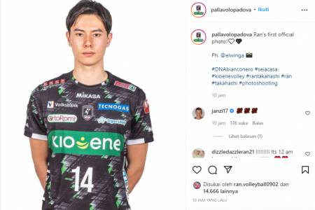 Padova Rilis Foto Resmi Ran Takahashi dengan Jersey Tim