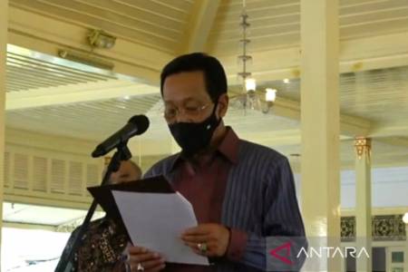 Sri Sultan HB X Optimistis Pemulihan Ekonomi Yogyakarta Berlanjut di 2022