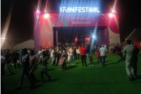 Ribuan Supoter Serbu Fan Festival Pertama Piala Dunia Qatar 2022