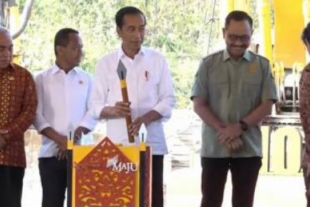 Presiden Jokowi Groundbreaking Hotel Nusantara Bintang 5 di IKN  Penajam Paser Utara