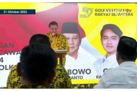 Partai  Golkar Resmi Usung Gibran sebagai Bacawapres Berpasangan dengan Capres Prabowo Subianto