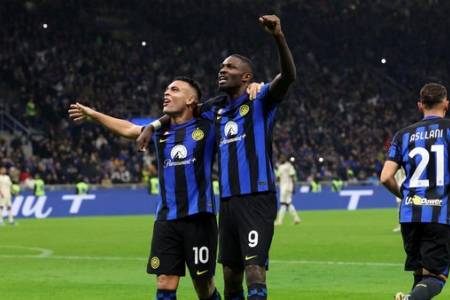 Liga Italia 2023/2024: Gol Tunggal Marcus Thuram Bawa Inter Milan Kalahkan AS Roma 1-0