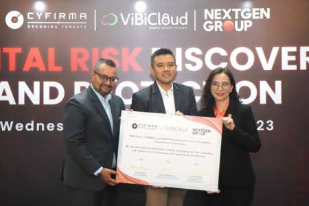 ViBiCloud, CYFIRMA dan NEXTGEN Indonesia Perkuat Keamanan Siber di Indonesia
