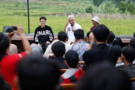 Didepan Anak Muda Kuningan, Ganjar: Siap Berantas Penyalahgunaan serta Peredaran Narkoba yang Diduga Dibeking Oknum Aparat Hukum