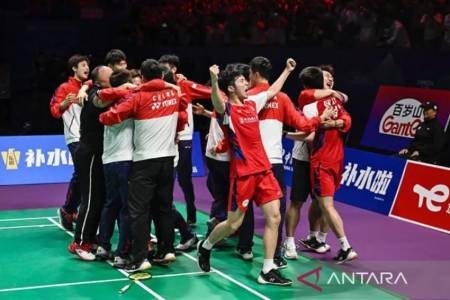 Kalahkan Indonesia, China Juara Thomas Cup 2024