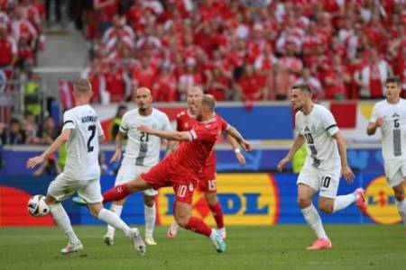 EURO 2024: Slovenia Tahan Imbang Denmark 1-1