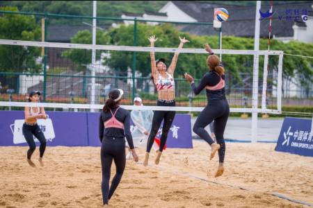 Tim Voli Pantai Putri Indonesia Melenggang ke Putaran Final AVC Beach Volleyball Continental Cup