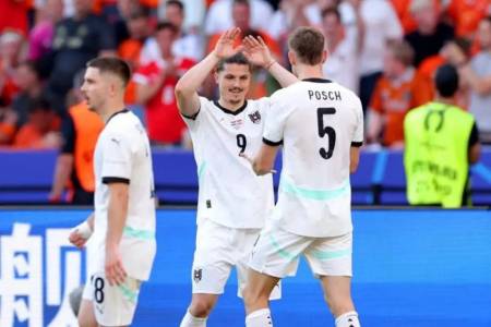 EURO 2024: Kalahkan Belanda 2-3, Austria Melenggang ke 16 Besar