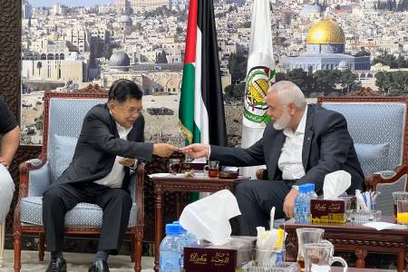 Bertemu Pimpinan Hamas Ismail Haniyeh di Doha, Jusuf Kalla: Semua harus Membuat Rencana Kemanusiaan untuk Gaza 