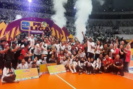 Tim Putri Jakarta BIN Sabet Gelar Juara Perdana PLN Mobile Proliga 2024  