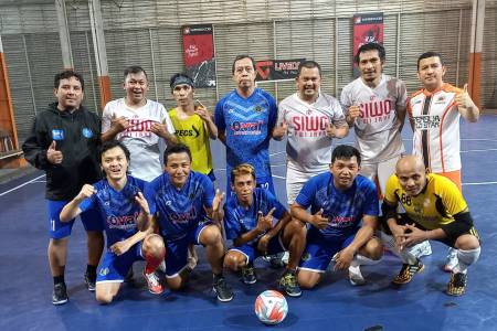 Tim Futsal Siwo PWI DKI Jakarta Hadapi Pertandingan Keras Lawan Sumut dan Kalteng