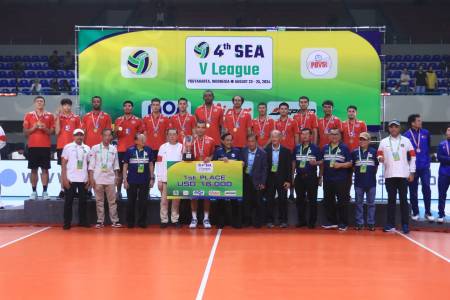 SEA V League2024:  Putra Indonesia Kembali Gagal Raih Gelar Juara 