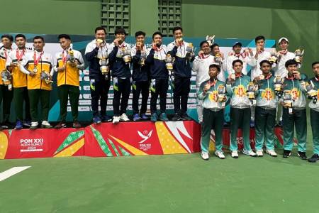 Final Beregu Soft Tenis PON 2024:  Putra Jabar dan Putri DKI Jakarta Raih Medali Emas!