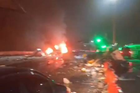 BREAKING NEWS : Kecelakaan Maut Gerbang Tol Ciawi, Beberapa Kendaraan Terbakar