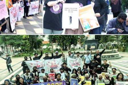 Jurnalis Surabaya Gelar Aksi Damai, Suarakan Kondisi Kemerdekaan Pers