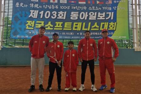 Raihan dan Syawal, Harapan Muda Soft Tennis Indonesia Jalani Pemusatan Latihan di Korea Selatan