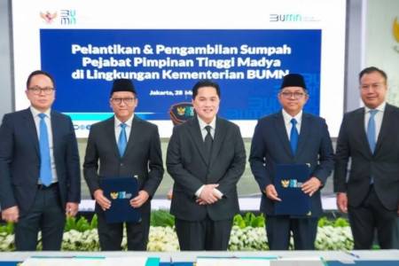 Perkuat BUMN Era Baru, Erick Thohir Lantik 2 Pejabat